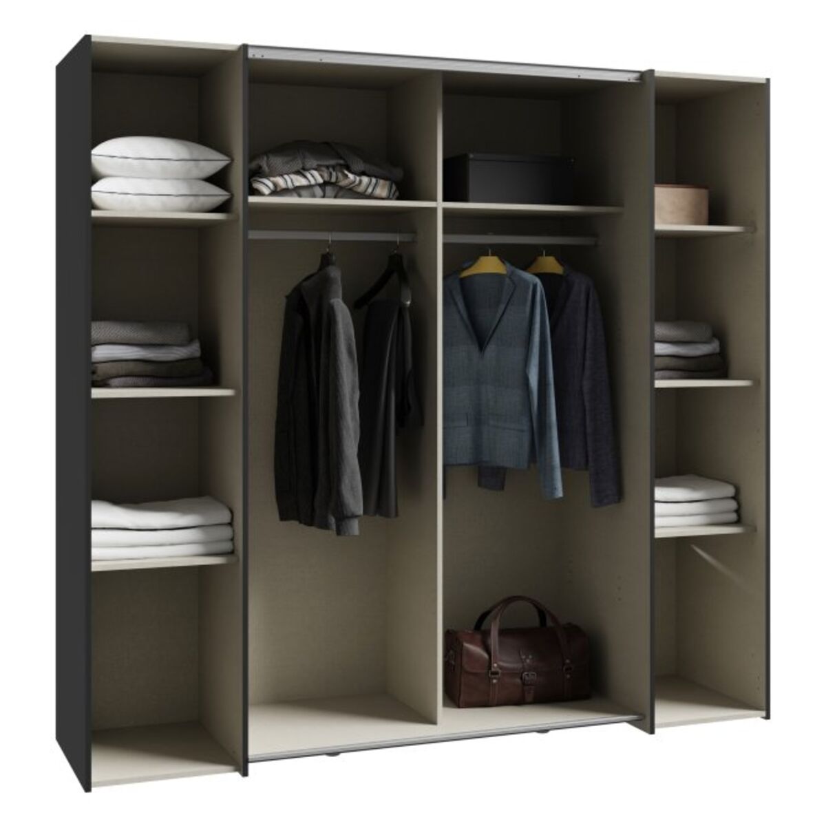 Drsna omara Narago Kalixtus - črna