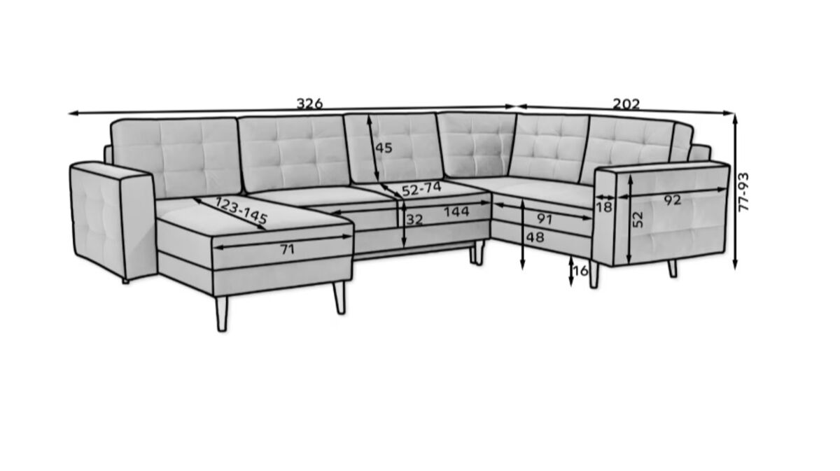 Sedežna garnitura Asgard U