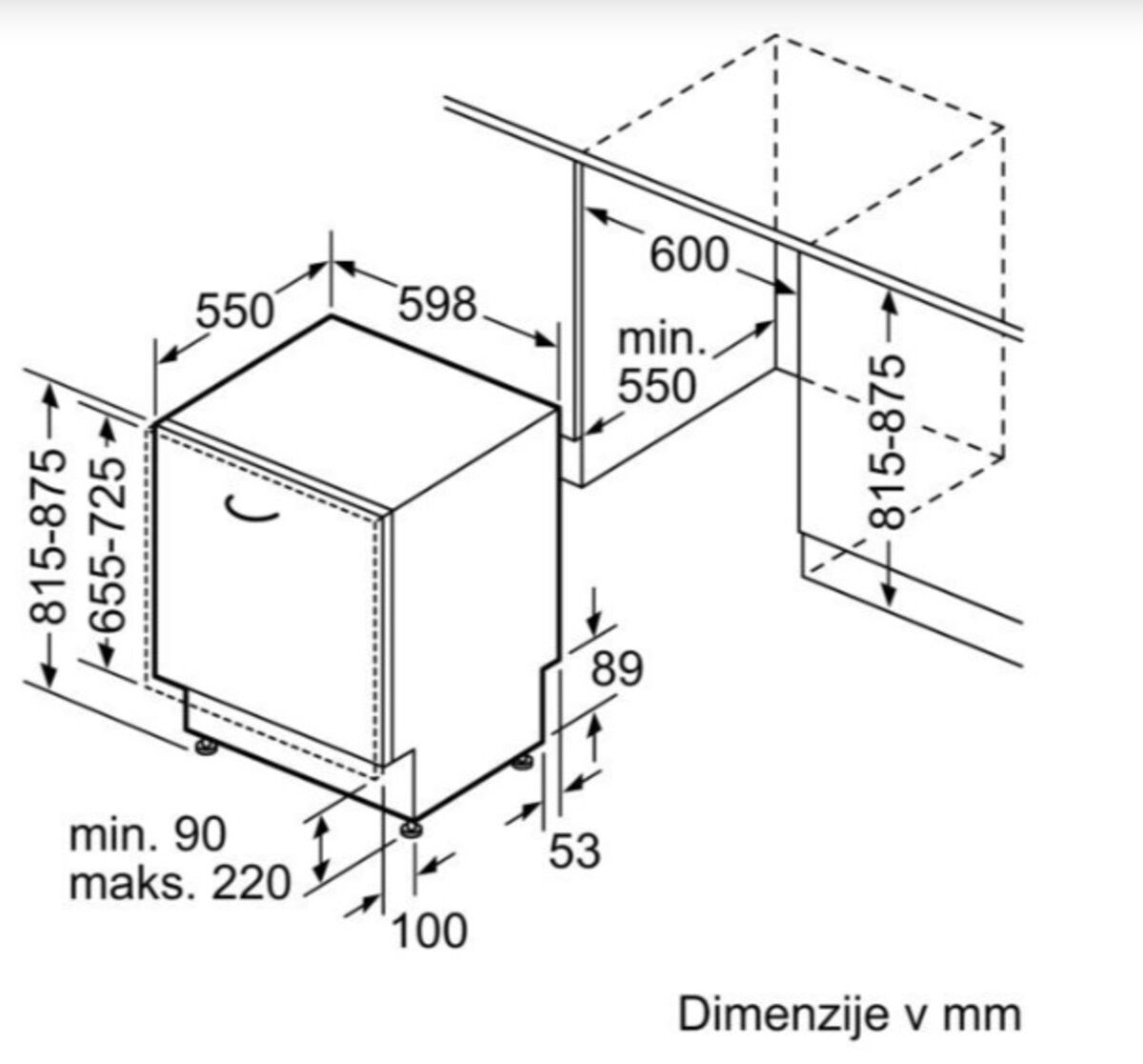 Bosch pomivalni stroj SMV2HTX06E