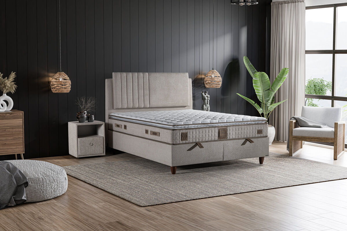 Boxspring postelja Clariss, 140x200