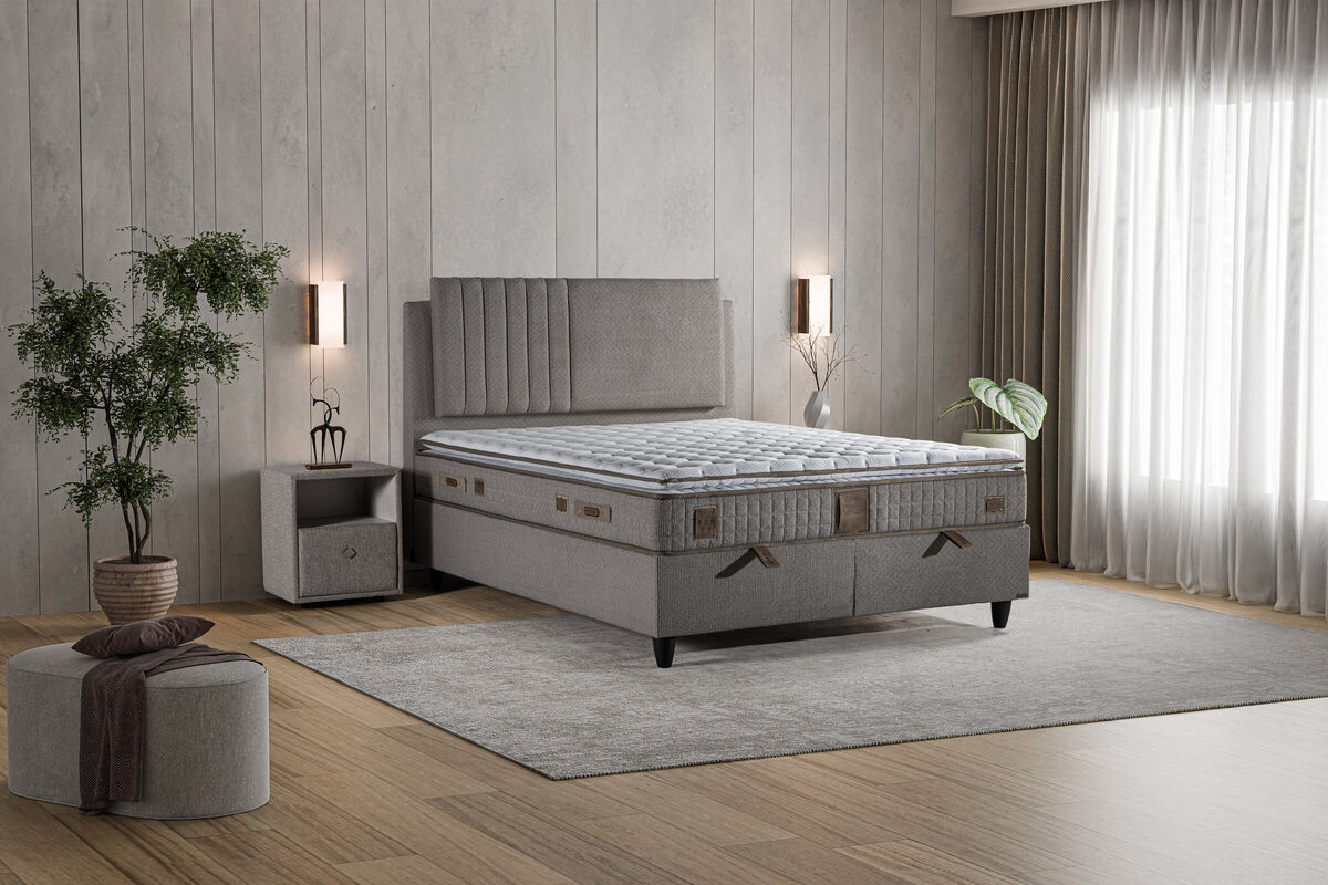 Boxspring postelja Clariss, 140x200