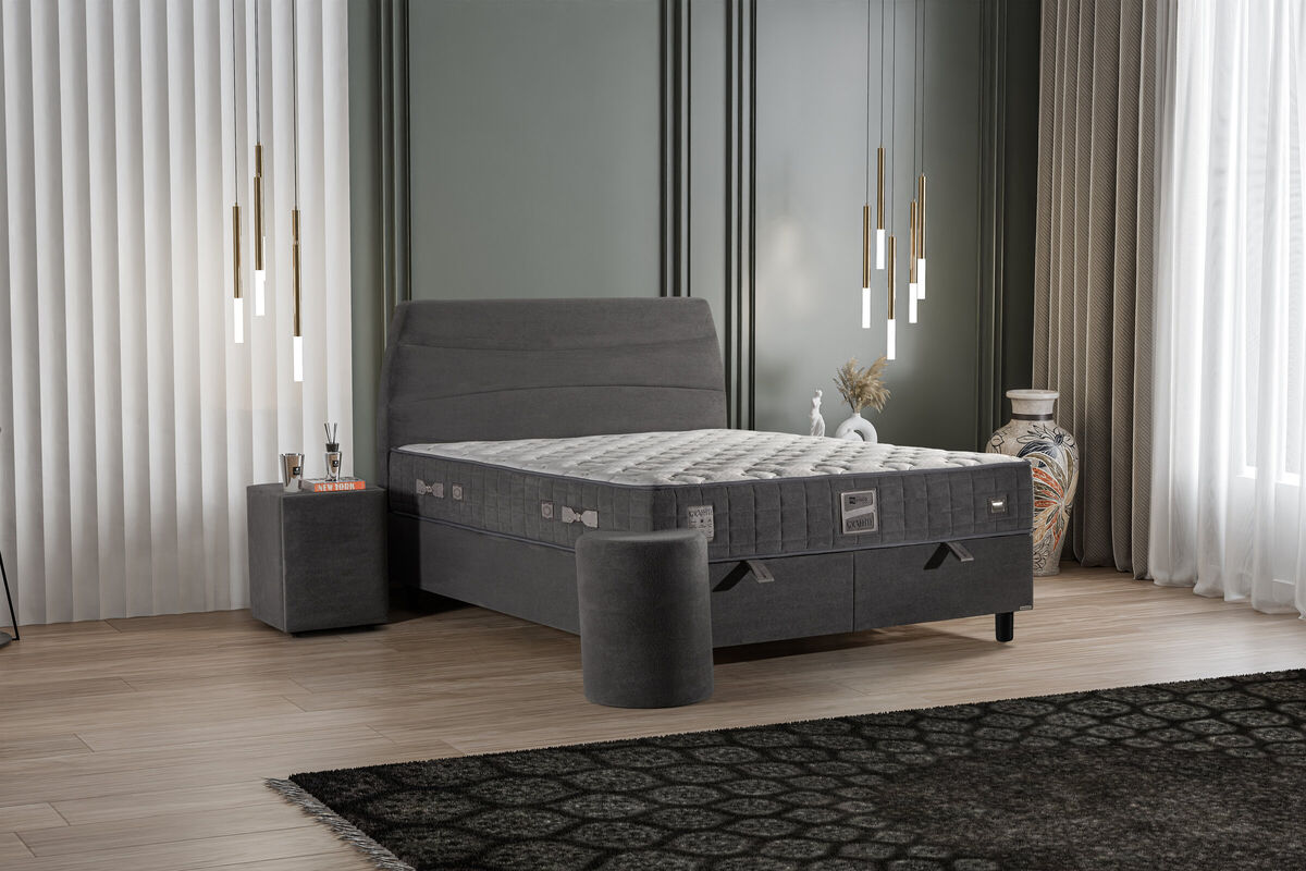Boxspring postelja Graffite, 140x200