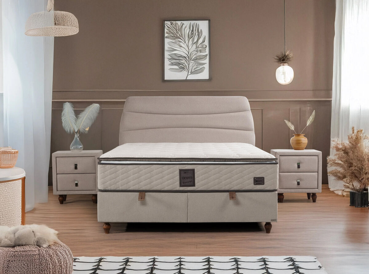 Boxspring postelja Graffite, 180x200