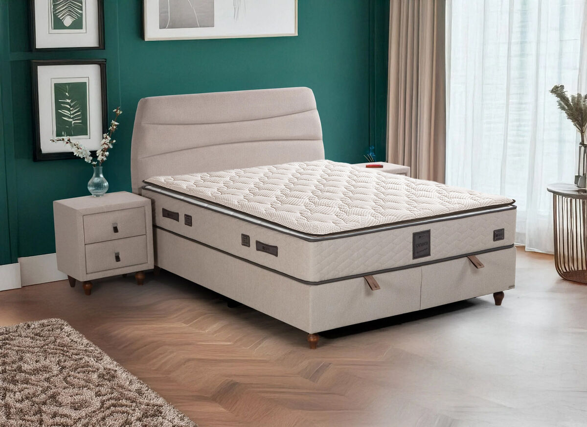 Boxspring postelja Graffite, 140x200