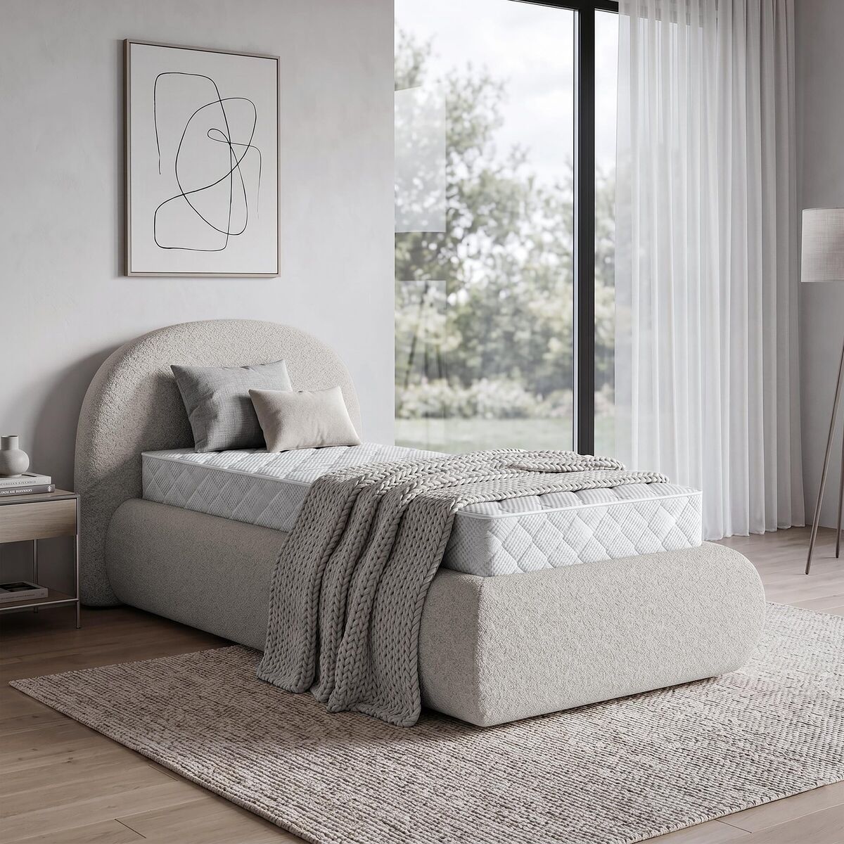 Boxspring postelja MOET 90, 90x200