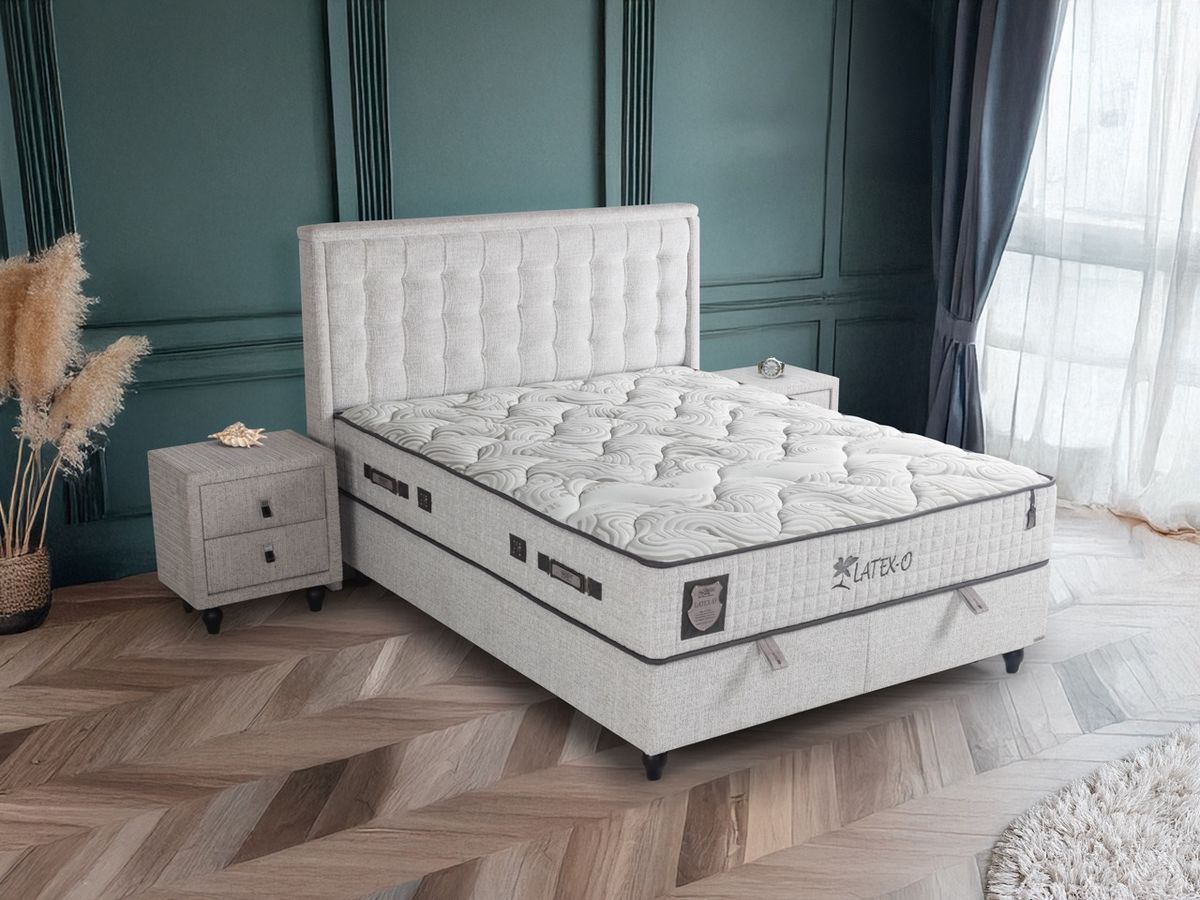 Boxspring postelja Latex-O, 120x200