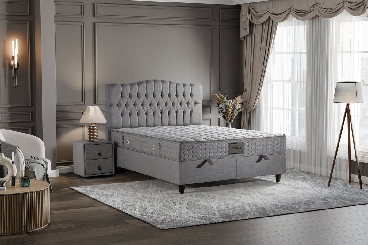Boxspring postelja Nehir, 140x200