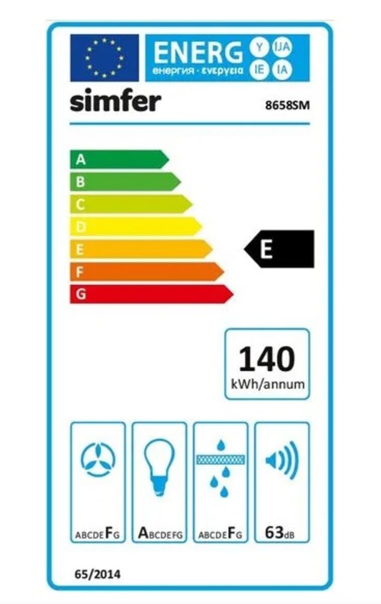 Simfer kaminska stenska napa 8658 eksponat