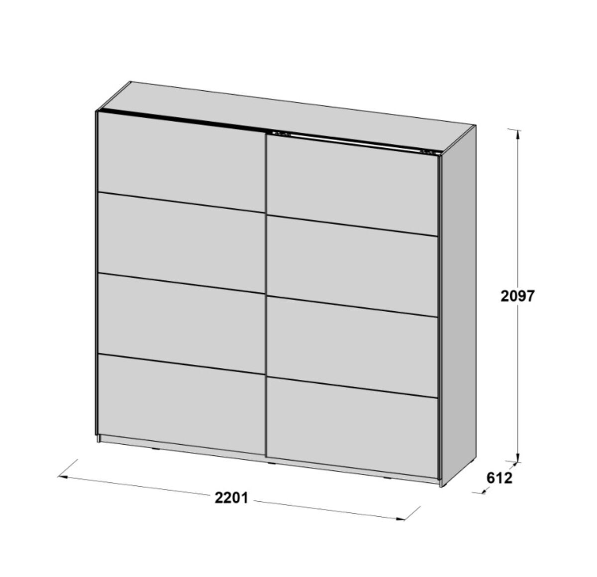 Drsna omara Starlet plus 220 eksponat