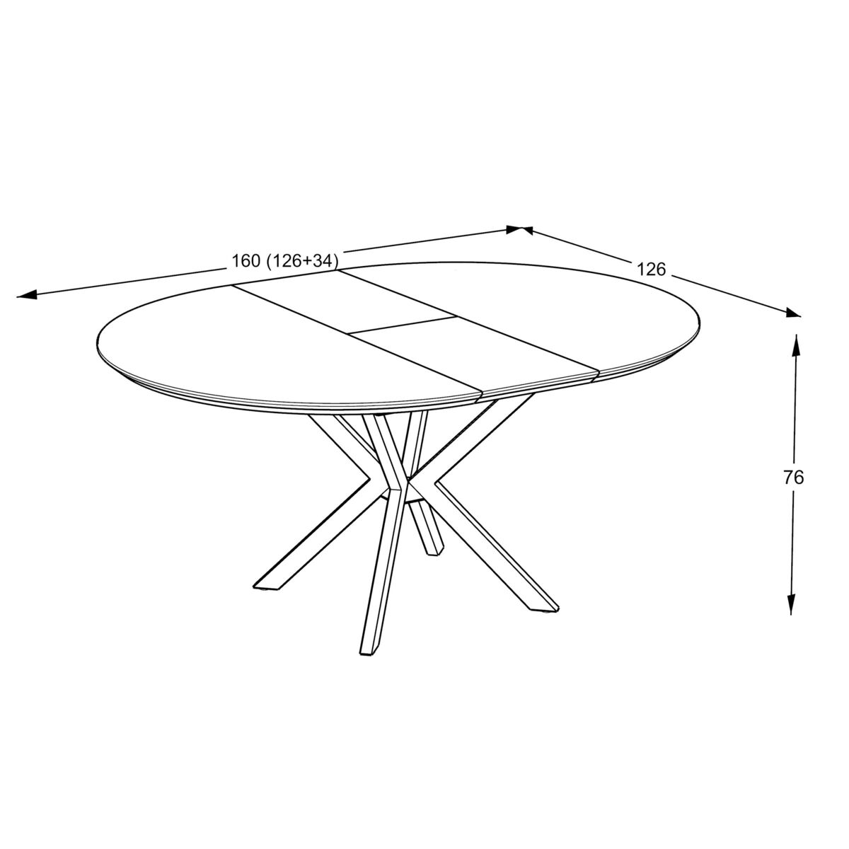 Jedilna miza Dobok 126