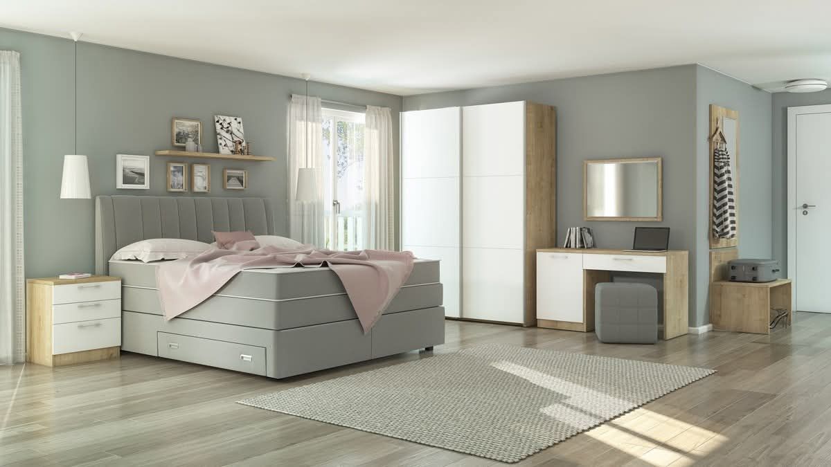 Box spring postelja Rose 200 x 180 eksponat