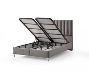 Boxspring PERLA , Siva, 160x200