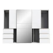 Drsna omara Winn 2 270 bela z ogledalom