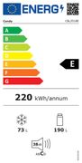 Vgradni hladilnik z zamrzovalnikom Candy CBL3518E