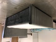 Boxspring postelja H3 - exponat, Siva, 180x200