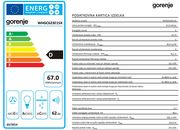Napa GORENJE WHGC623E15X eksponat
