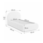 Boxspring postelja MOET 90, 90x200
