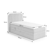Boxspring postelja Royal, 120x200