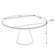 Jedilna miza Yandan 150