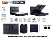 Boxspring postelja Verona, 140x200