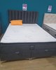 Boxspring PERLA eksponat, Siva, 160x200